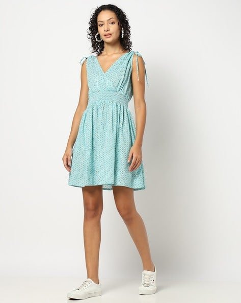 Yousta - Women Floral Print Fit & Flare Dress