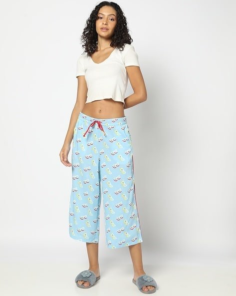 Yousta - Women Novelty Print Cotton Capris