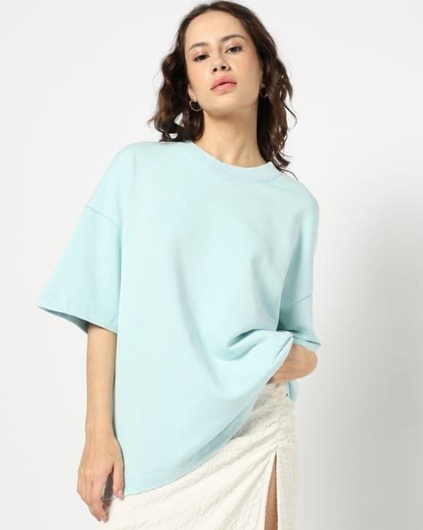 Yousta - Women Oversized Round-Neck T-Shirt