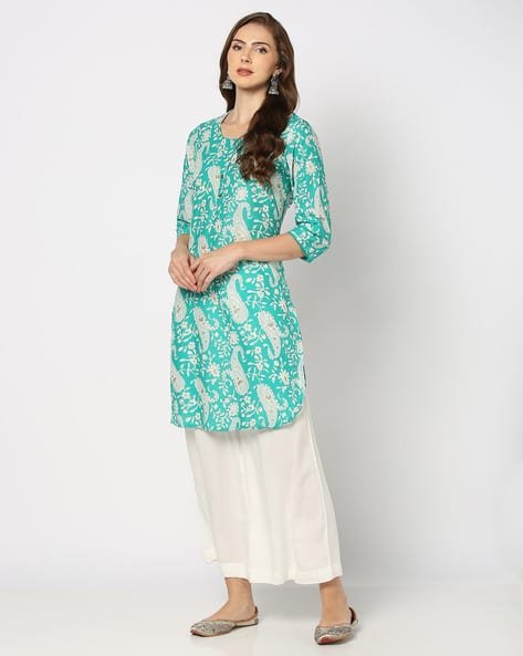 Yousta - Women Paisley Print Straight Kurta