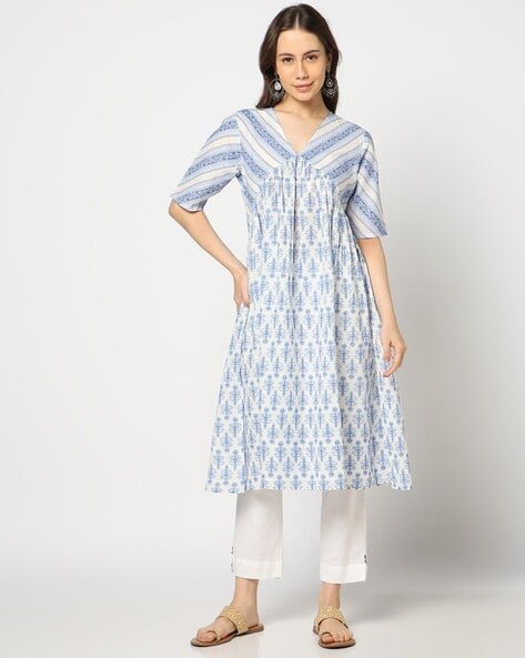 Yousta - Women Printed A-Line Kurta