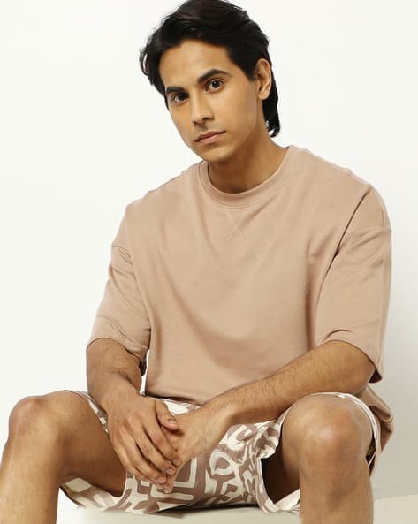 Yousta - Men Oversized Fit Crew-Neck T-Shirt