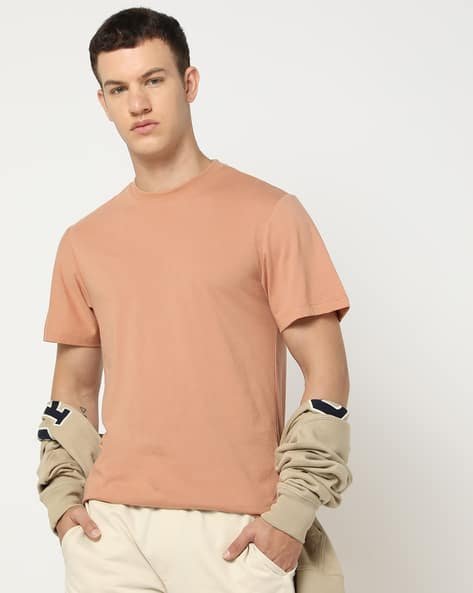 Yousta - Men Regular Fit Crew-Neck T-Shirt