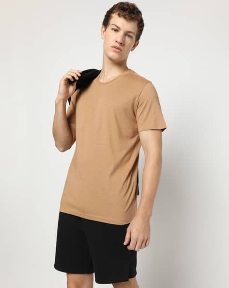 Yousta - Men Regular Fit Crew-Neck T-Shirt