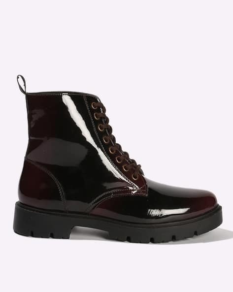 Yousta - Women High-Top Lace-Up Boots