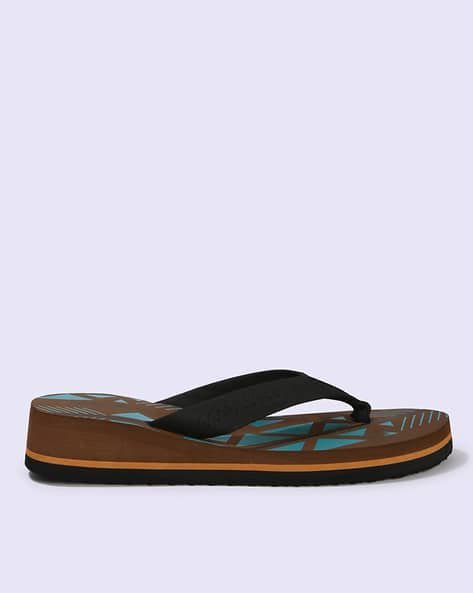 Yousta - Women Printed Thong-Strap Flip-Flops