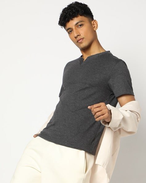 Yousta - Men Regular Fit Crew-Neck T-Shirt