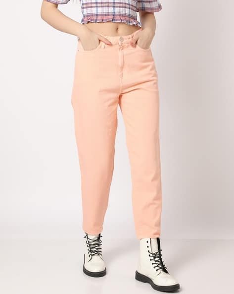 Yousta - Mid-Rise Relaxed Fit Cotton Jeans