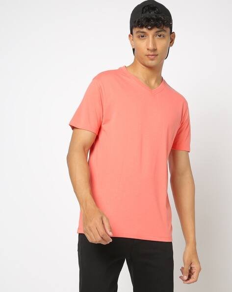 Yousta - Men Regular Fit V-Neck T-Shirt