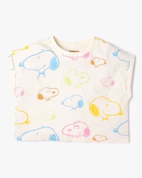 Yousta Kids - Peanuts Print Crew-Neck T-Shirt