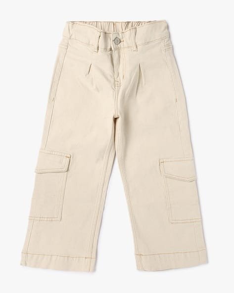 Yousta Kids - Girls Wide-Leg Cargo Jeans