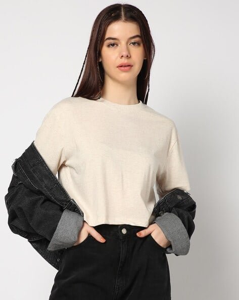 Yousta - Women Regular Fit Round-Neck T-Shirt