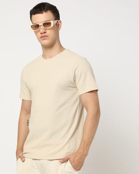 Yousta - Men Regular Fit Crew-Neck T-Shirt