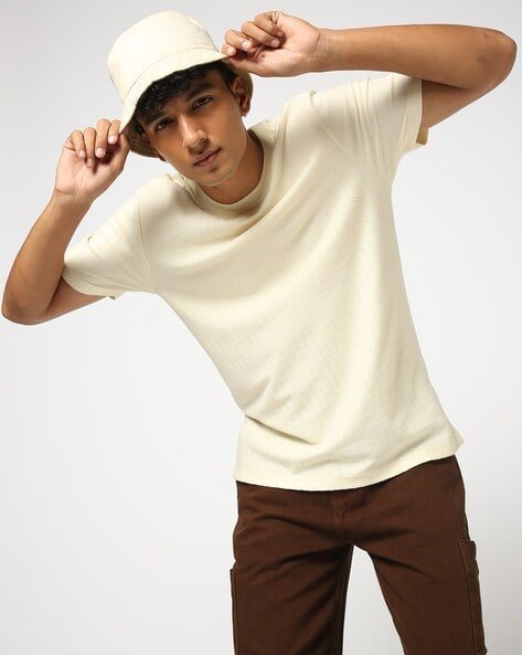 Yousta - Men Regular Fit Crew-Neck T-Shirt