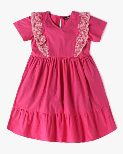 Yousta Kids - Women Fit & Flare Dress with Ruffles