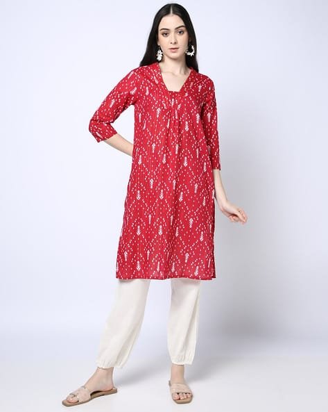 Yousta - Women Printed Straight Kurta