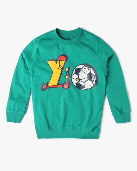 Yousta Kids - Boys Graphic Print Relaxed Fit Sweatshirt