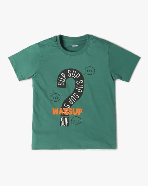Yousta Kids - Boys Printed Regular Fit Round-Neck T-Shirt