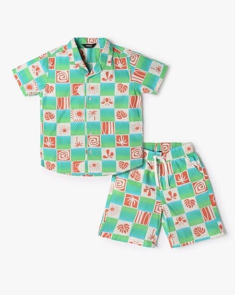 Yousta Kids - Boys Printed Shirt & Shorts Set