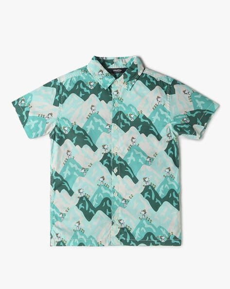 Yousta Kids - Boys Snoopy Print Relaxed Fit Shirt