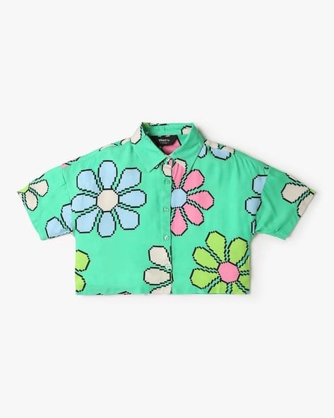 Yousta Kids - Girls Printed Relaxed Fit Shirt