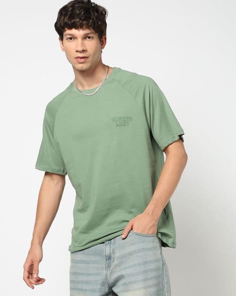 Yousta - Men Relaxed Fit Cotton Crew-Neck T-Shirt