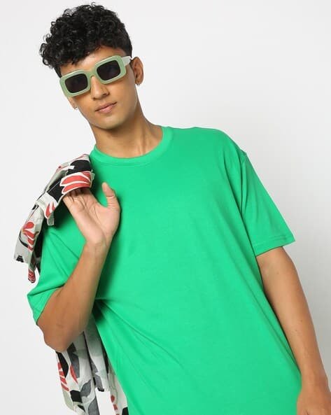 Yousta - Men Relaxed Fit Crew-Neck T-Shirt