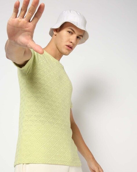 Yousta - Men Relaxed Fit Crew-Neck T-Shirt