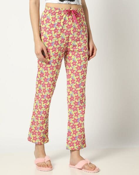 Yousta - Women Star Print Regular Fit Pyjamas