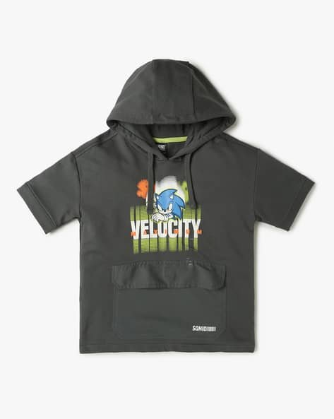 Yousta Kids - Boys Graphic Print Relaxed Fit Hooded T-Shirt