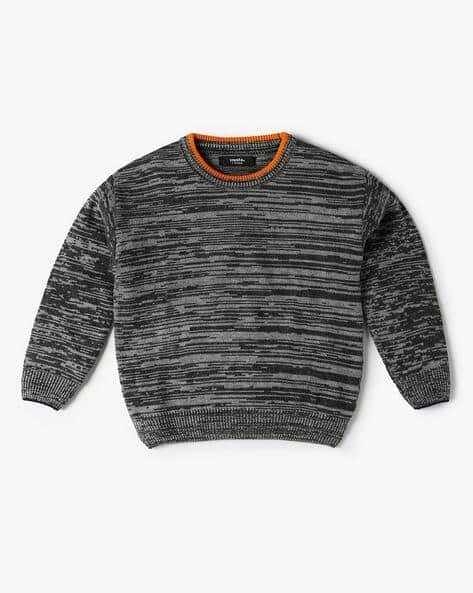 Yousta Kids - Boys Patterned Regular Fit Round-Neck Sweater
