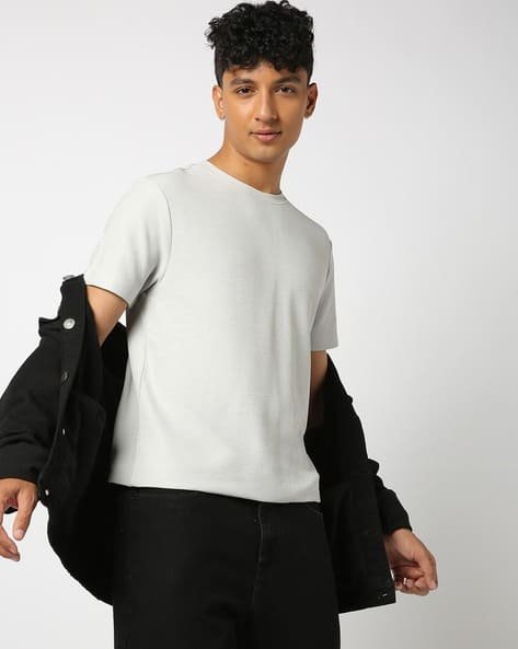 Yousta - Men Relaxed Fit Crew-Neck T-Shirt