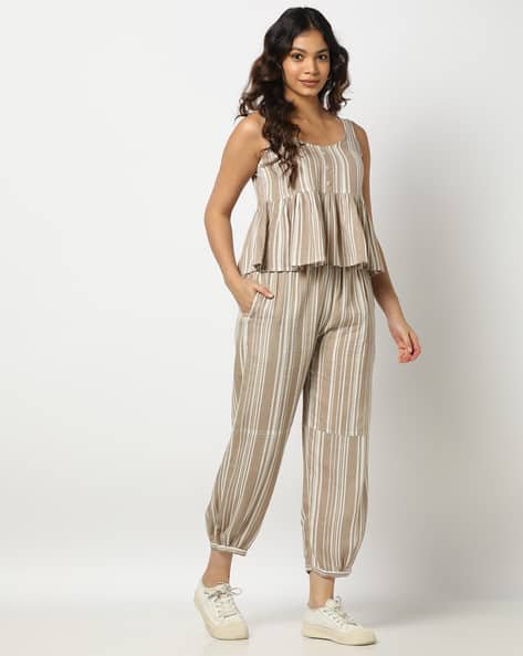 Yousta - Women Striped Regular Fit Pants