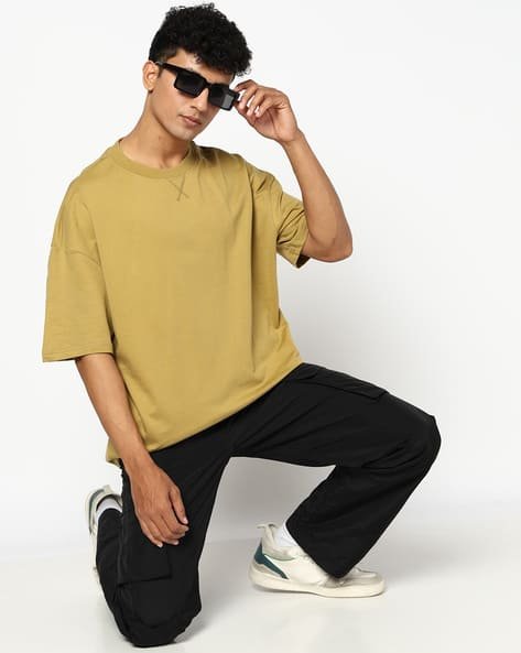 Yousta - Men Oversized Fit Crew-Neck T-Shirt