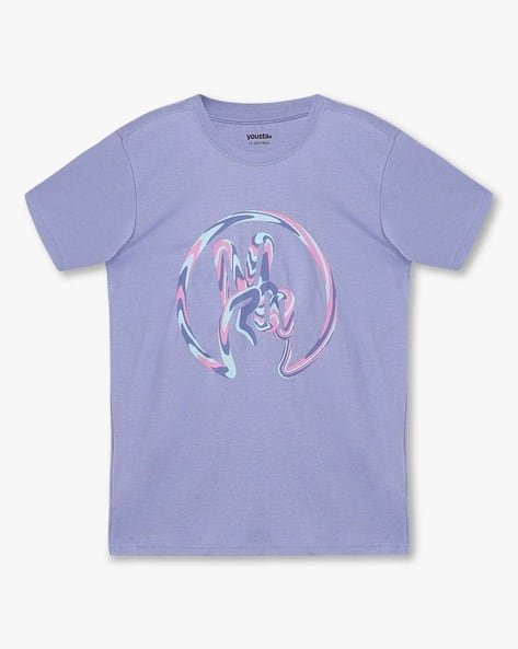 Yousta Kids - Boys Graphic Print Relaxed Fit Crew-Neck T-Shirt