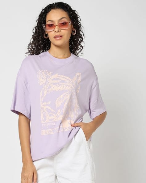 Yousta - Women Printed Regular Fit Crew-Neck T-Shirt