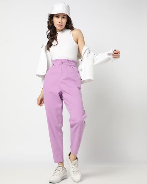 Yousta - Women Relaxed Fit Pants with Insert Pockets