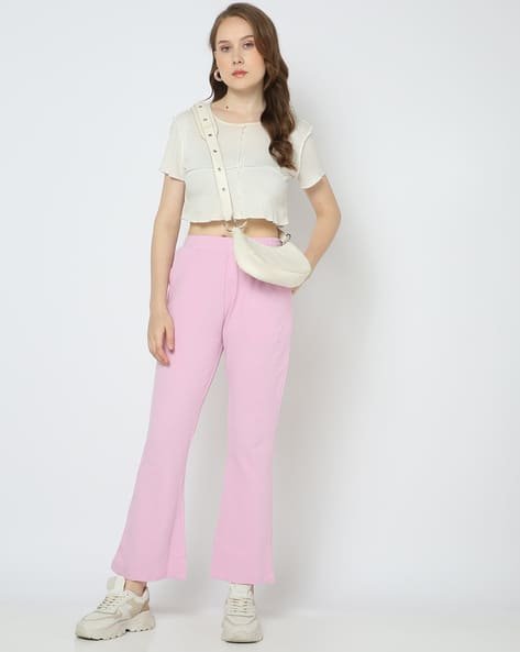 Yousta - Women Straight Track Pants with Insert Pockets