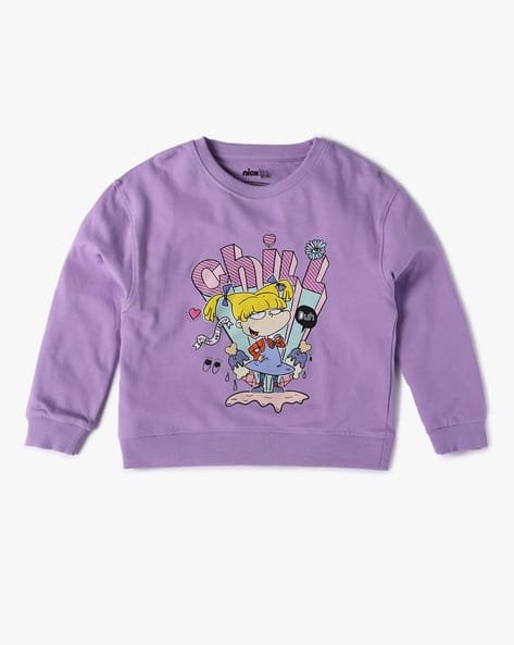 Yousta Kids - Girls Cartoon Print Regular Fit Sweatshirt