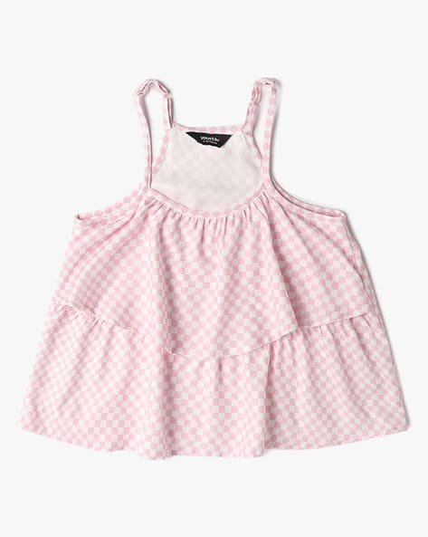 Yousta Kids - Girls Checked Relaxed Fit Top