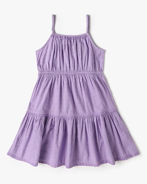Yousta Kids - Girls Swiss-Dot Tiered Dress
