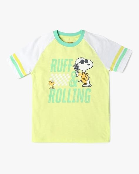 Yousta Kids - Boys Snoopy Print Regular Fit Crew-Neck T-Shirt