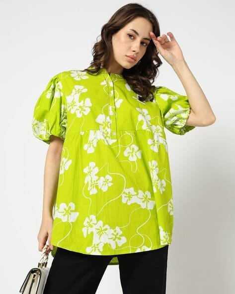 Yousta - Women Floral Print Relaxed Fit Top
