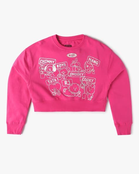 Yousta Kids - Girls Graphic Print Regular Fit Sweatshirt