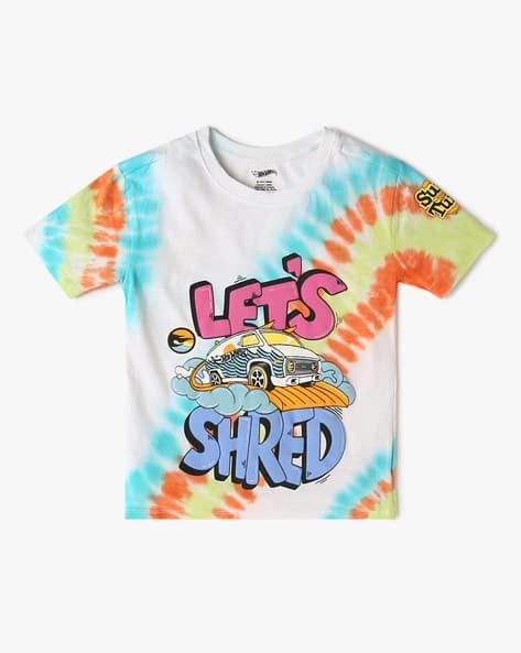Yousta Kids - Boys Hot Wheels Print Regular Fit Round-Neck T-Shirt