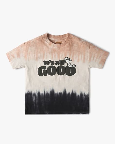 Yousta Kids - Boys Ombre-Dyed Relaxed Fit Crew-Neck T-Shirt