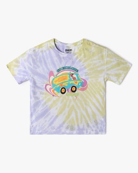 Yousta Kids - Boys Scooby-Doo Print Relaxed Fit Round-Neck T-Shirt