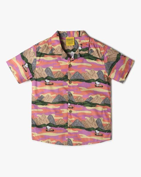 Yousta Kids - Boys Snoopy Print Relaxed Fit Shirt