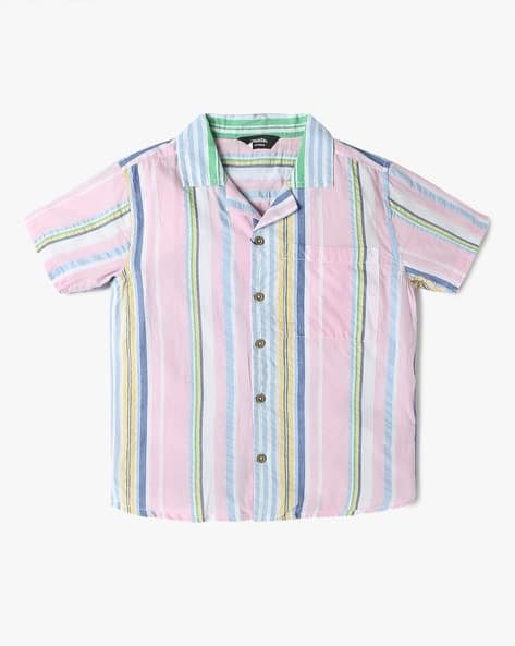 Yousta Kids - Boys Striped Regular Fit Shirt