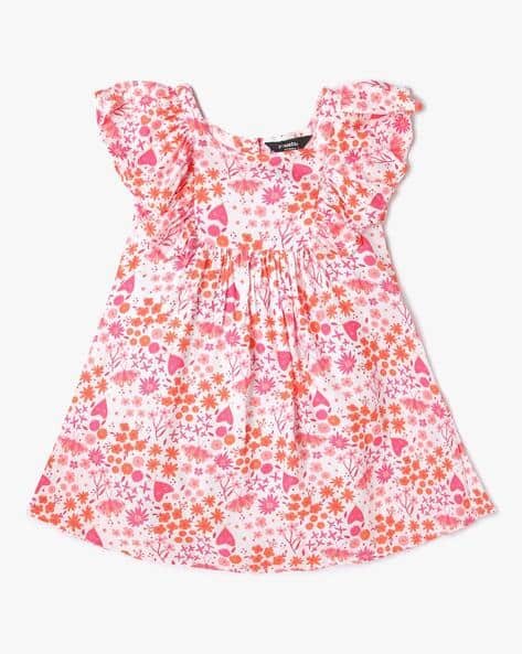 Yousta Kids - Floral Print Fit & Flare Dress